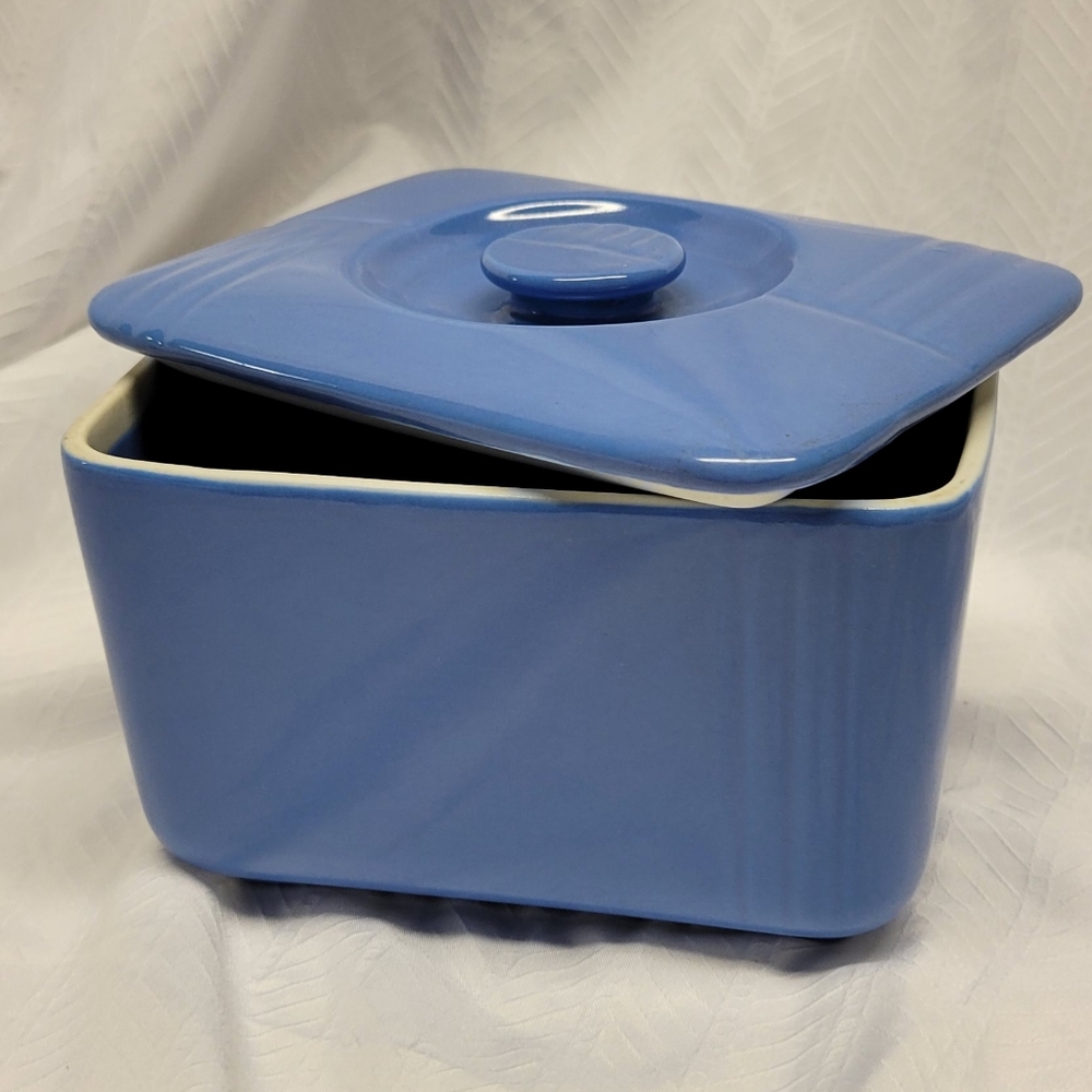Vintage refrigerator ceramic container